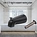 Easy to Install Tub Spout with Diverter, Bathtub Faucet Replacement for 1/2 Inch Copper Pipe, Includes Installation Tool and Pull-Down Diverter Valve for Quick Setup (Black)