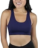 ToBeInStyle Women's Tank Top Sports Bra (Small, Navy)