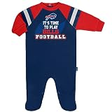 Gerber Unisex Baby NFL Footed Sleep and Play Kleinkindschläfer, Team-Farbe, 6-9 Months