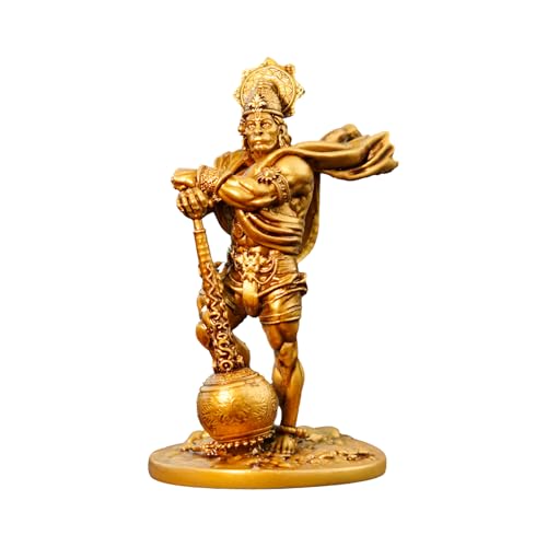 Image of Artarium Panchmukhi Bahubali Hanuman Idol for Home Decor (16 Inch), Antique Bajrang Bali Hanuman Ji Murti, Pavan Putra Decorative Showpiece for Pooja Room, Temple, Office & Gift