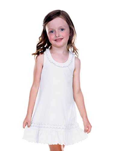 Little Girls 3-6X Sunflower Dress (Same P1C0331) White 3