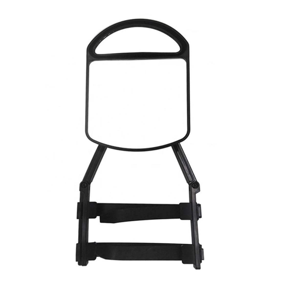 Espejo de Remolque Ajustable Abrazadera para Coche Negro