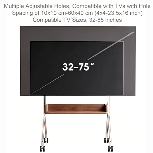 Soporte portátil para TV de 32-75 pulgadas con ruedas y ajuste de altura miniatura 6