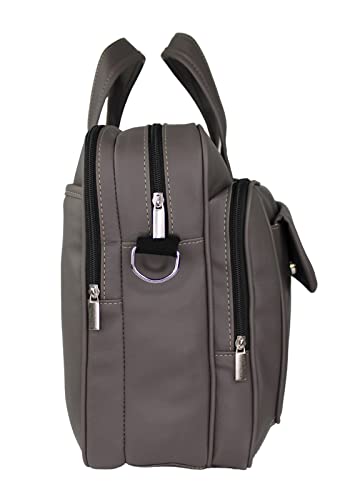Lenna's Bolsa Pasta Maleta de Mão com Estilo Executivo Masculino Feminino Para Notebook Cinza