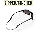 Cablz Zipz Adjustable Eyewear Retainer | Adjustable, Lightweight, Low Profile, Off-The-Neck Eyewear Retainer Strap | Black | 16