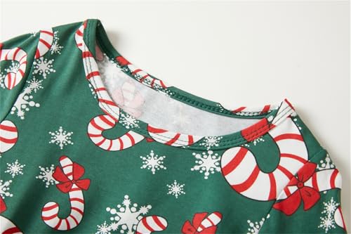 Niyage Girls Christmas Dress Toddler Baby Red Green Xmas Holiday Long Sleeve Tulle Tutu Party Dresses3