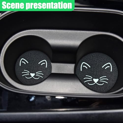 Portavasos para auto con diseño de orejas de gato miniatura 6