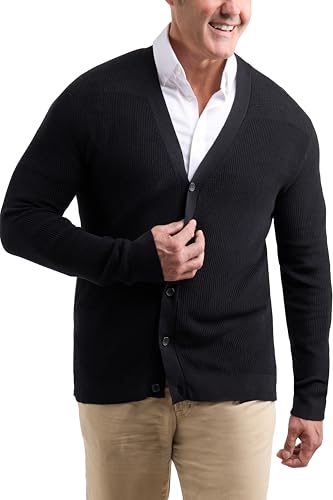 Suéter cárdigan hombre chaqueta de punto algodón X Ray cuello esmoquin 4