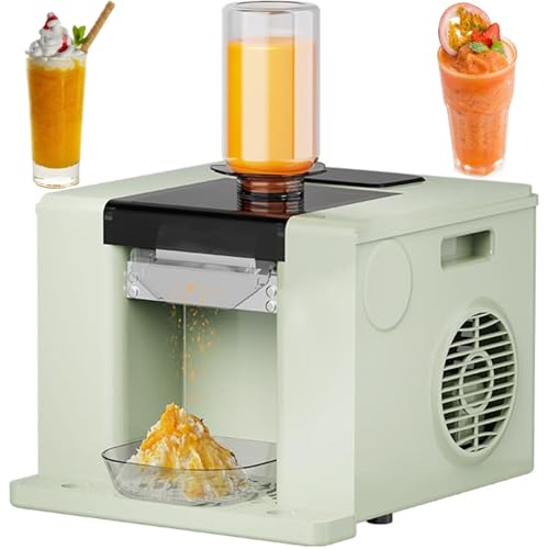 High Capacity Electric Ice Shaver Machine - 60kg/Day, Ideal for Snow Cones, Perfect for Food Trucks, Restaurants & Home Use, Durable & Efficient Ice Crusher