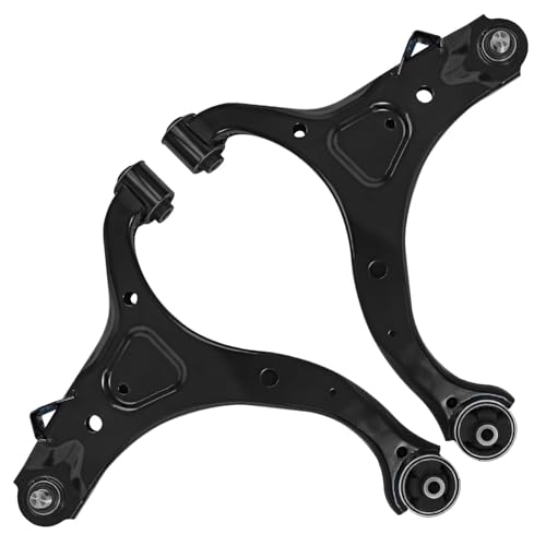 Image of Detroit Axle - 6pc Front End Suspension Kit for Hyundai 2007-2012 Santa Fe, 2011-2013 Kia Sorento, 2 Lower Control Arms with Ball Joints 4 Inner and Outer Tie Rod End Links Replacement