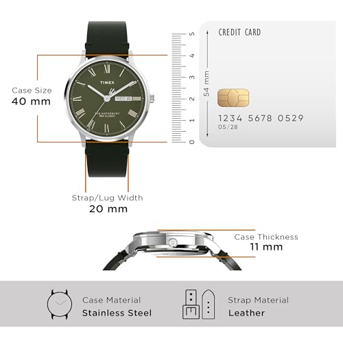 Image of TIMEX Waterbury Classic Analog Watch for Men with Round Dial & Water Resistant Man's Wrist Watches