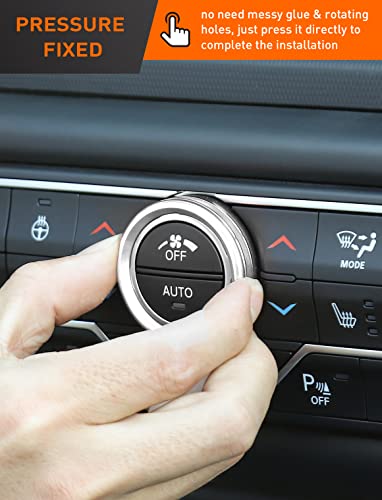 image for Savadicar Climate Control Panel Knob Trim Kit & Light Control Switch C