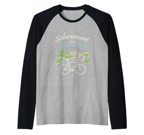 Mallorca Sobremunt Primavera Bicicleta Ciclismo Bicicletas Ciclista Camiseta Manga Raglan