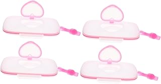 Totority 4 Peças Caixa De Lenços Umedecidos Love Mala De Viagem Lenços Umedecidos De Viagem Aquecedor Portátil Suporte Para Lenços Umedecidos Externos Dispensador De Lenços Umedecidos De