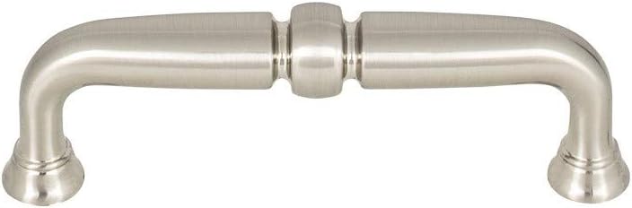 Henderson Pull Color Brushed Satin Nickel - Top Knobs 3 3/4 Length Grace Coll Traditional Transitional Bar Handle Kitchen Bath Cabinet Hardware Dresser Bathroom Metal Handle Interior Home