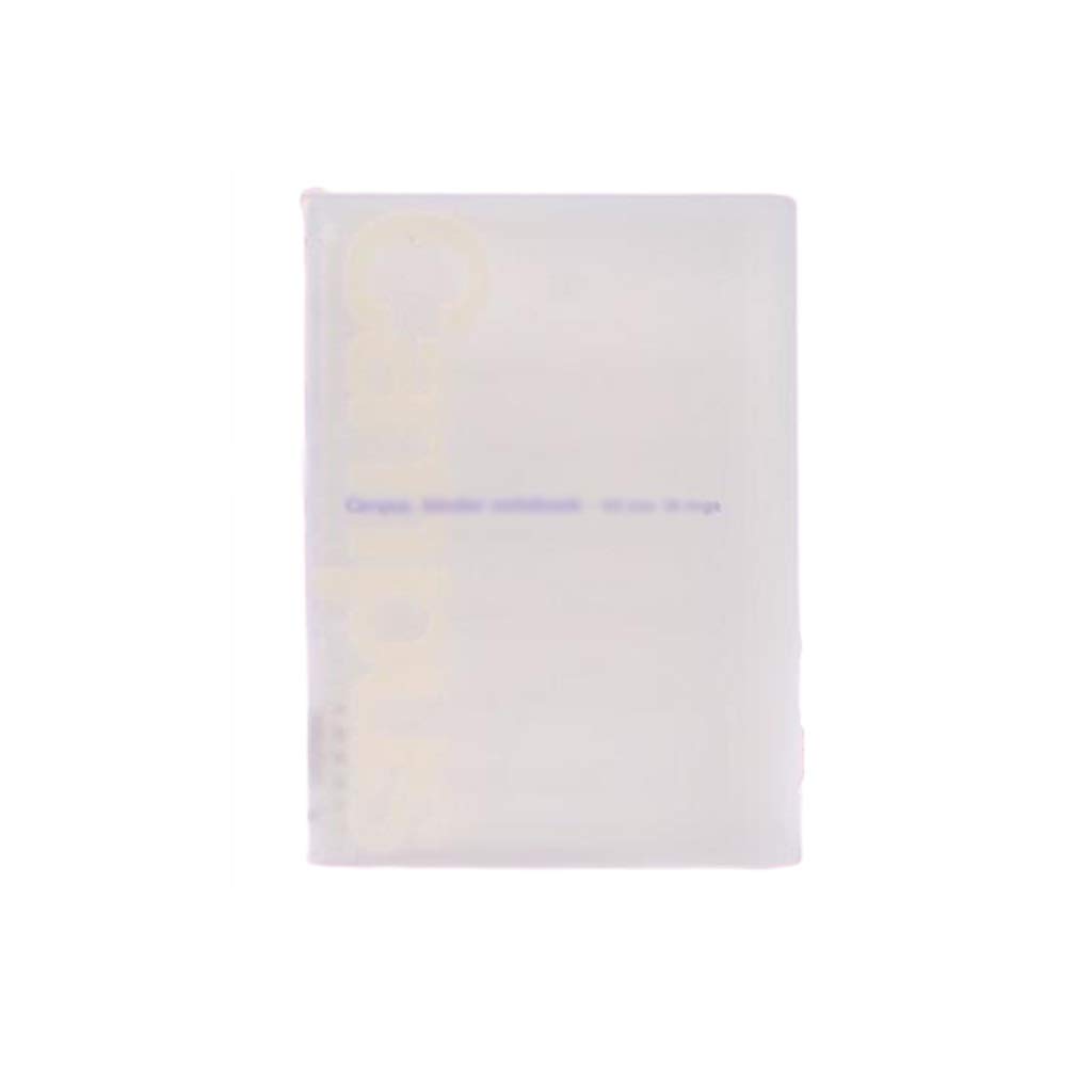 Journal Light Color Loose-Leaf Notebook Wymienny Loose-Leaf Notepad Cienka miękka pokrywa Notatnik poziome (Color : White)