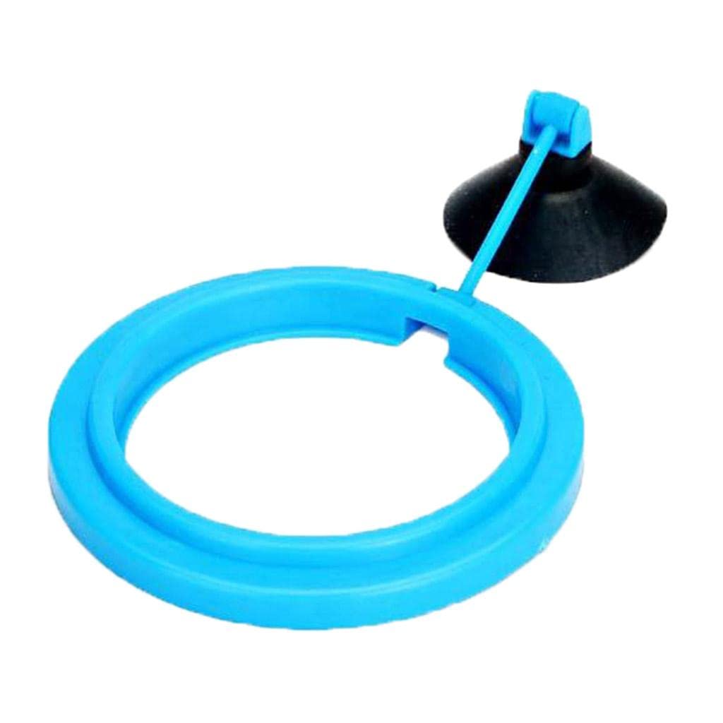 myaddiction Fish Food Feeding Ring Aquarium Feeding Circle Ring Fish Tank Fish Feeder Blue Round