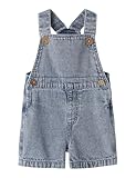 Lil’ Atelier Baby Herren Nbmfunda Loose Shortall 5552-Fd Lil, Medium Blue Denim, 74