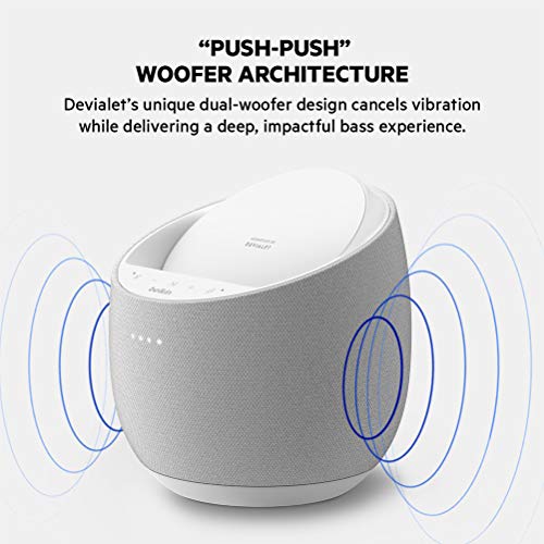 Belkin SoundForm Elite Hi-Fi Smart Speaker + Wireless Charger (Voice-Controlled Bluetooth Speaker) Sound Technology By Devialet (White)