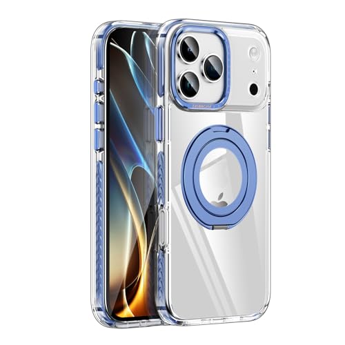Bolvee iPhone 17 用 ケース リング 透明 クリア magsafe対応 ワイヤレス充電 アイフォン17 カバー iphone17 スマホケース マグネット搭載 薄型 耐衝撃 スタンド機能 マグセーフ 6.3インチ iphone17カバー (