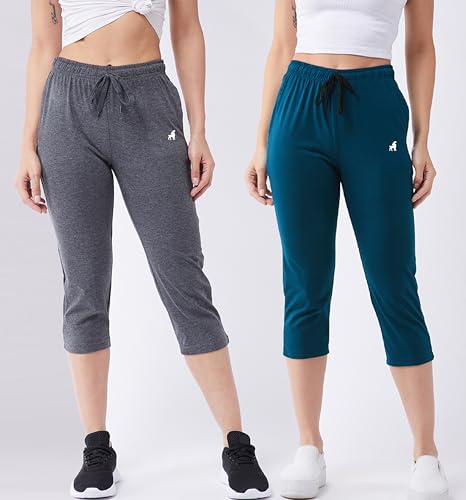 Image of Modeve Women Solid Cotton Blend Capri for summer|| Summer Wear