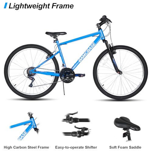 HILAND 26 27 Inch Mountain Bike, Mens Womens MTB with 18
