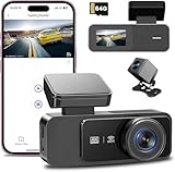Dash Cams for Cars Front and Rear 4K +1080P