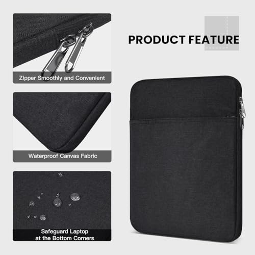 Image of 13 inch Laptop Sleeve Case for 2026 MacBook Air 13-inch M5 A3449 / 2025 M4 A3420 / M3 A3113 Water-Resistant Protective Travel Carrying Case with Accessory Pocket