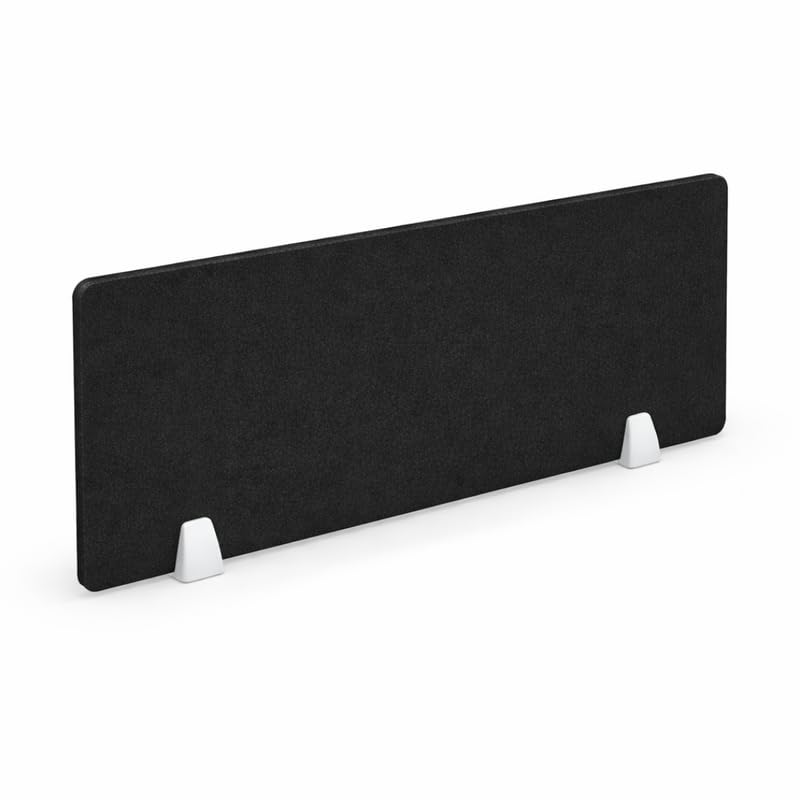 Image of Timber Acoustics Acoustic Desk Divider | Reduce Noise And Visual Distractions | Privacy Panels For Office - Classroom Soundproofing | Table Mounted (16 inch x 24 inch) (Black, Single)