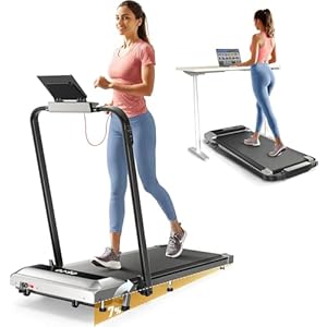 TOPUTURE Foldable Walking Pad with Incline, 2 in 1 Folding Under Desk Treadmill for Home/Office, Portable Compact Treadmill with Remote Control, APP & LED Display, 300lbs Capacity