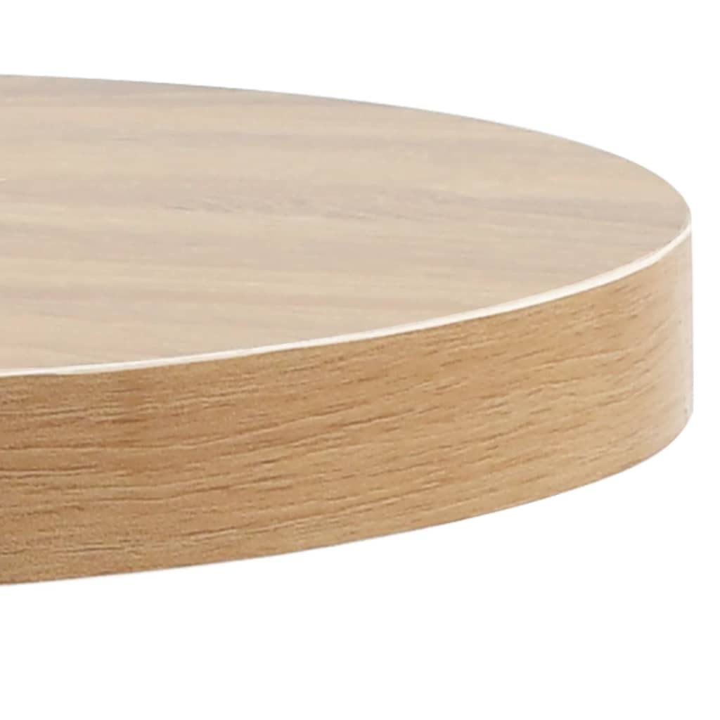 Tavolo da bistrot marrone chiaro, 40 cm, MDF | Struttura in acciaio, lavabile con un panno umido, per casa, ristorante, caffetteria, bar, facile da montare