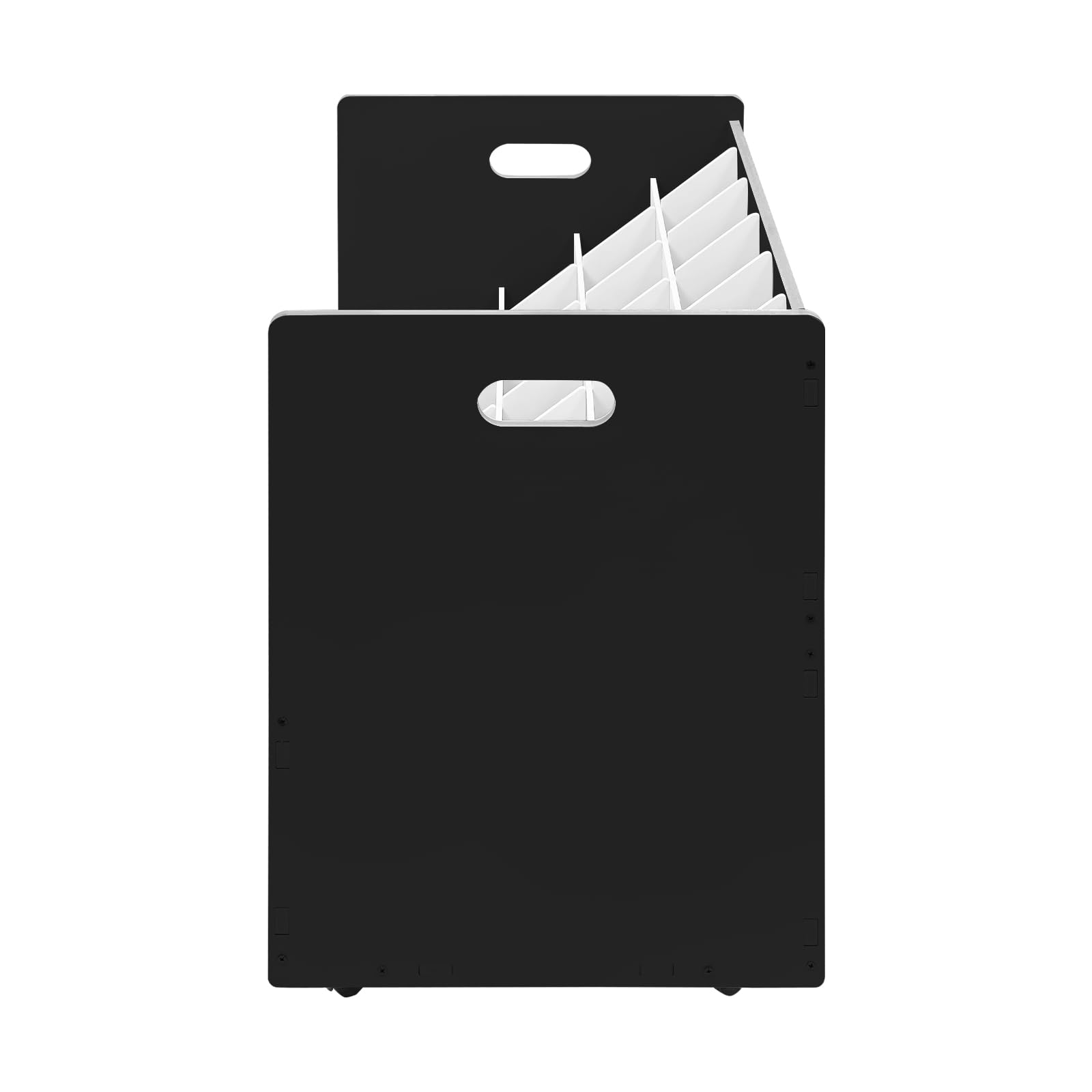 Mobile Blueprint - Archivador con ruedas para casa, oficina o escuela, 30 compartimentos, armario de almacenamiento con ruedas para tarjetas, planes, carteles, 58 x 40 x 58 cm, color