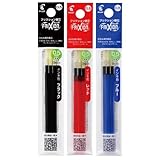 【 純正品 】 計9本 パイロット フリクション LFBTRF30EF 替え芯 多色 スリム ボールペン 0.5mm 黒 赤 青 3色 アソート 水性ゲルインキ （商標登録済み）