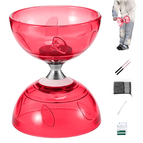 Diabolo yoyo chinois avec axe stable et cordes de rechange