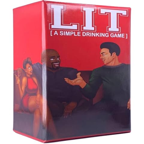 LIT - A Simple Drinking Card Game Adult Games For Game Night - Great Group Party Girls Night Cookout Card Game Intoxicated Drinking Game And Its a Black Thing Get Right To Partying With LIT Card Game Cover