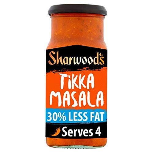 Sharwood's Paquetes de salsa de cocina de curry (3 veces Tikka Masala 30% menos grasa)