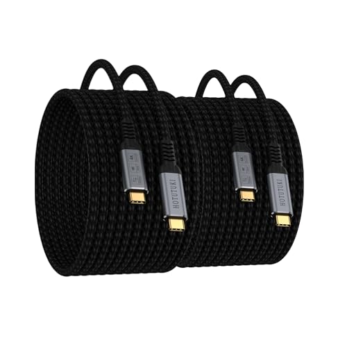 Image of USB-c Long Cables 16.5ft 2Pack Compatible with Thunderbolt 4 /3,USB C 3.2 Cable 20Gbps Data Transfer,4K@120Hz Video Output Monitor Cord,Type-C Nylon Braided 100W Fast Charging