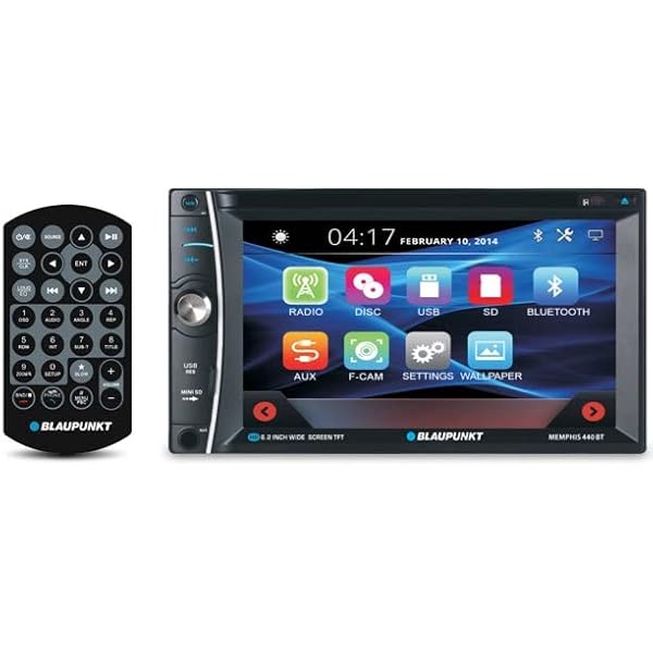 The Blaupunkt 6.2″ in-Dash Touch Screen DVD Receiver MEMPHIS440BT with Bluetooth