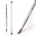 Modelones Acrylic Nail Brush for Acrylic Powder Manicure Pedicure 1pcs 100% Kolinsky Sable Acrylic Nails Round Nail Art Brush With  Liquid Glitter Handle #Size 8