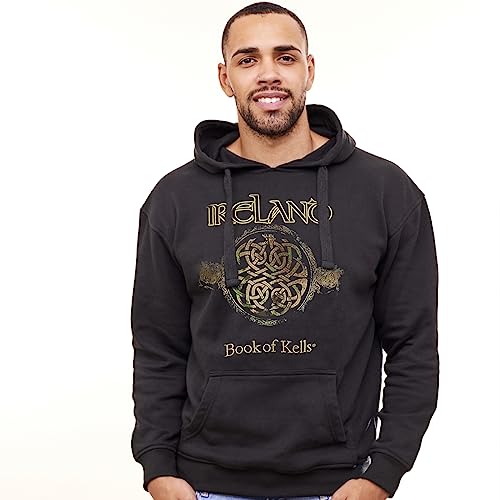 Patrick Francis Hoodie for Men's Ireland Celtic Design Cotton Polyster Black Long Sleeve Hoody2