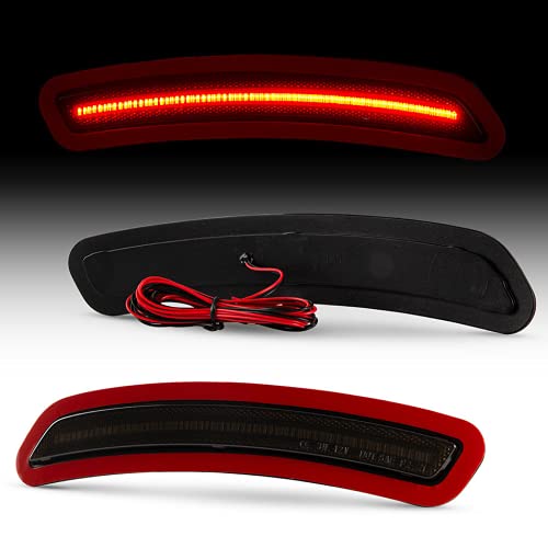For 2020 2021 Toyota Supra Smoked LED Side Markers Corner Lights (Smoke Lens) (Amber Fronts) (Red Rears) DRL