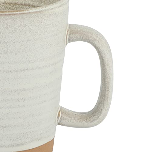Gibson Elite 4 Pack Dreamweaver Terracotta Reactive 17 Oz Mug Set - Sand Cream #TOP4