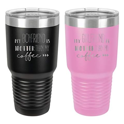 Set of 2 My. is Hotter Than My Coffee Personalized 30oz Insulated Tumbler Cover