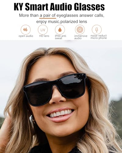 Delhi Tornado KY03B Smart Glasses Bluetooth Audio Sunglasses thumb #2