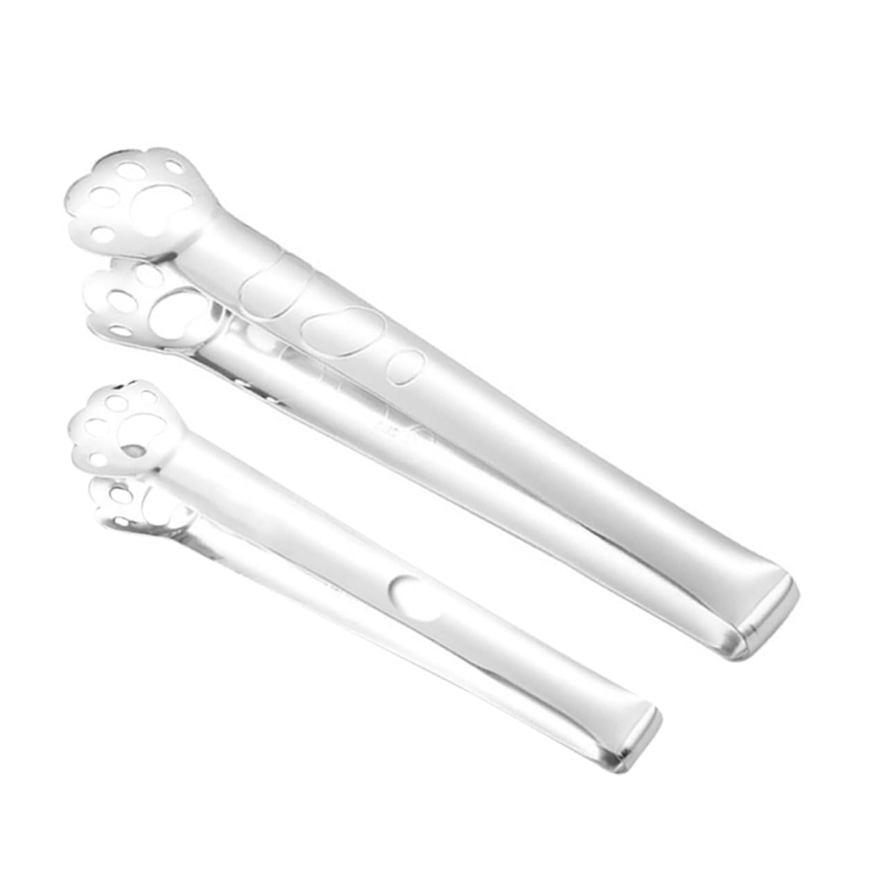 Cabilock 2pcs Shape Bread Tongs Cat Baking Supplies Stainless Steel Food Clips for Household