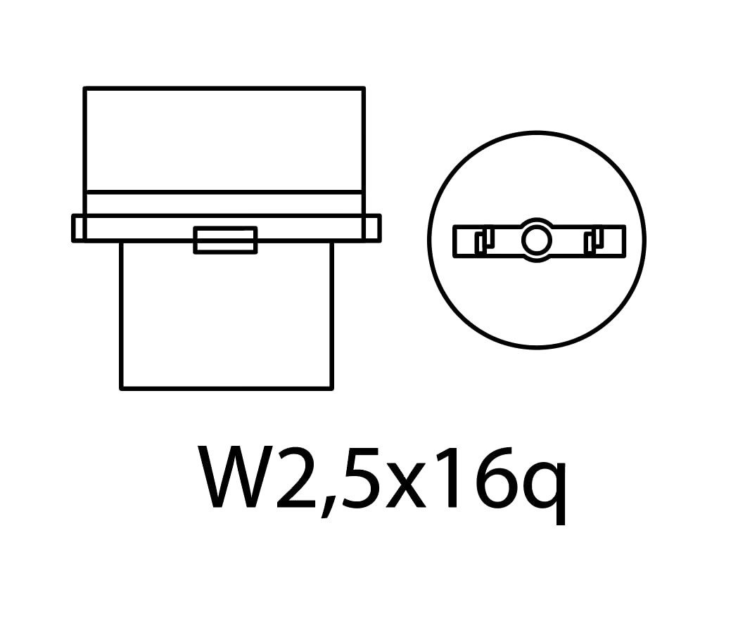 EinParts P27W LED Lampadine Dual Color (Bianco/Arancia) CANBUS 12V per Auto 22 x SMD 5730 LED, W2,5X16Q