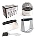 Pastry Cutter Set 3 Pcs Set Dough Blender/Pastry Cutter + Stainless Steel Pastry Scraper/Dough Cutter + 5 Biscuit Cutters With Handles Heavy Duty Baking Dough Tools, Gift Package By K&S Artisan