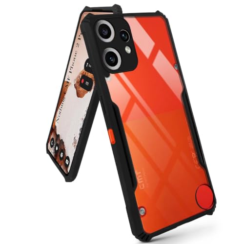 Image of Jkobi Hybrid Back Case Cover for Nothing CMF Phone 2 Pro (Shockproof with Polycarbonate Clear Panel | Professional Black)