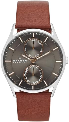 Skagen Holst Men's Watch with Stainless Steel Mesh or Leather Band