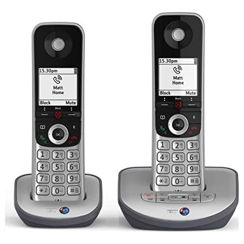 BT Advanced Z Twin Cordless Answerphone with Blocking Cover